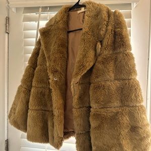 Faux fur coat